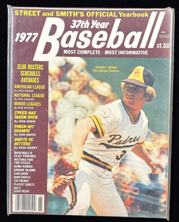 3 Street & Smith Yearbooks 1977 Baseball Randy Jones Mark Fidrych Thurman Munson