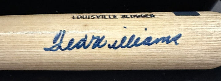 Ted Williams Signed Hillerich & Bradsby Louisville Slugger Bat Green Diamond Hol