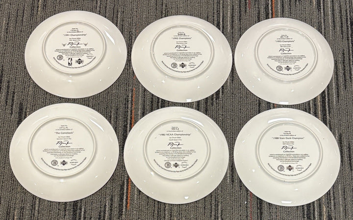 Michael Jordan Upper Deck The Jordan Collection Porcelain Plate Set Of 12