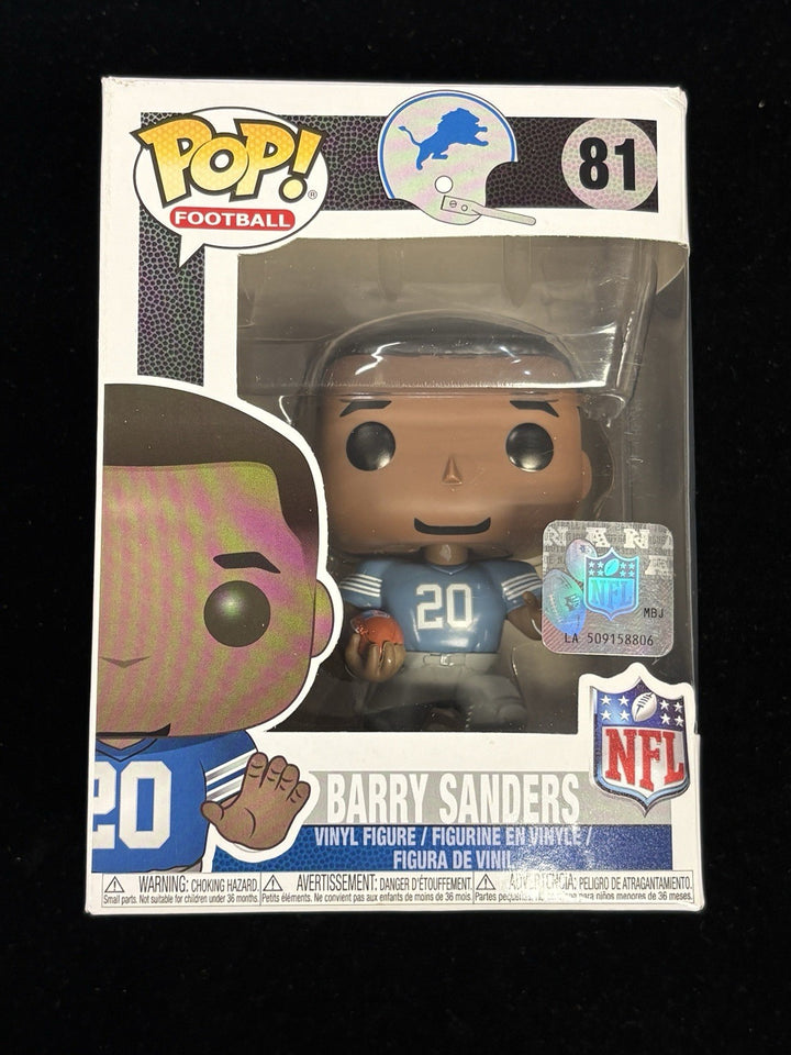 2018 Funko Pop Football Barry Sanders #81 Detroit Lions