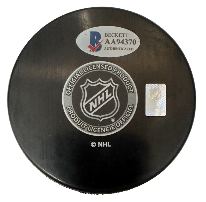 Jim Stewart Autographed Boston Bruins Hockey Puck BAS NHL