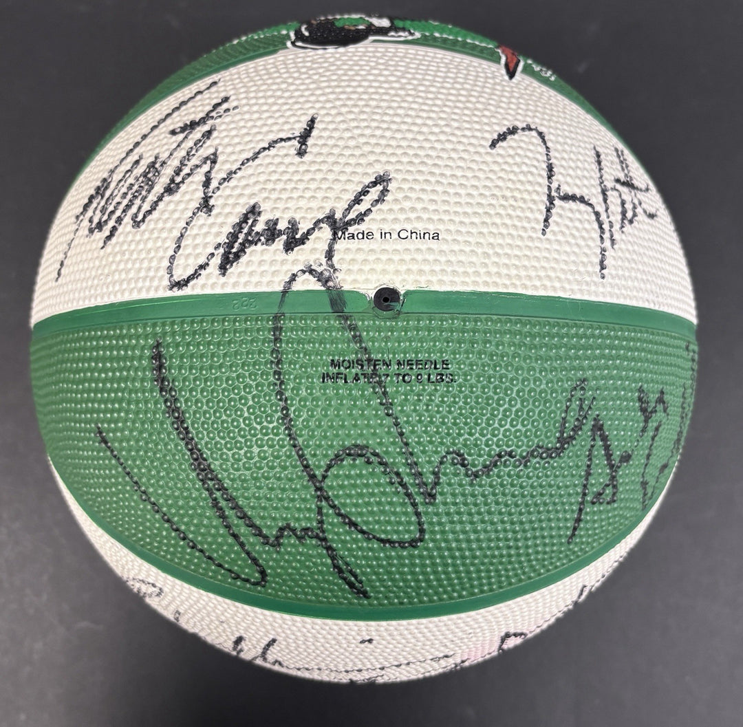 1999-00 Boston Celtics Team Signed Ball Paul Pierce +18 Sportsworld COA