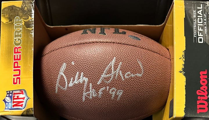 Billy Shaw Autographed Wilson NFL Super Grip Football W/ HOF 99 Bills
