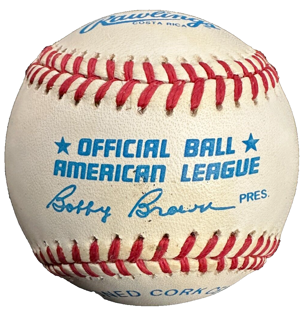 John Hannah Signed Official American League Baseball HOF New England Patriots