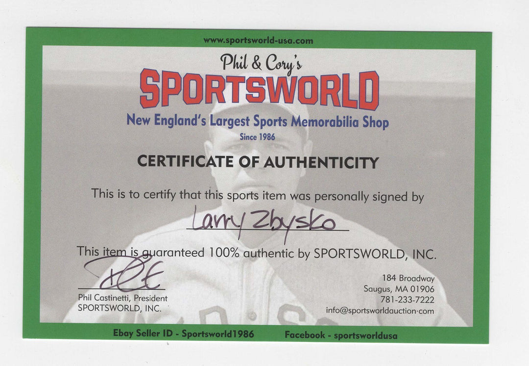 Larry Zbyszko AWA Autographed 8x10 Authentic Wrestling Photo COA