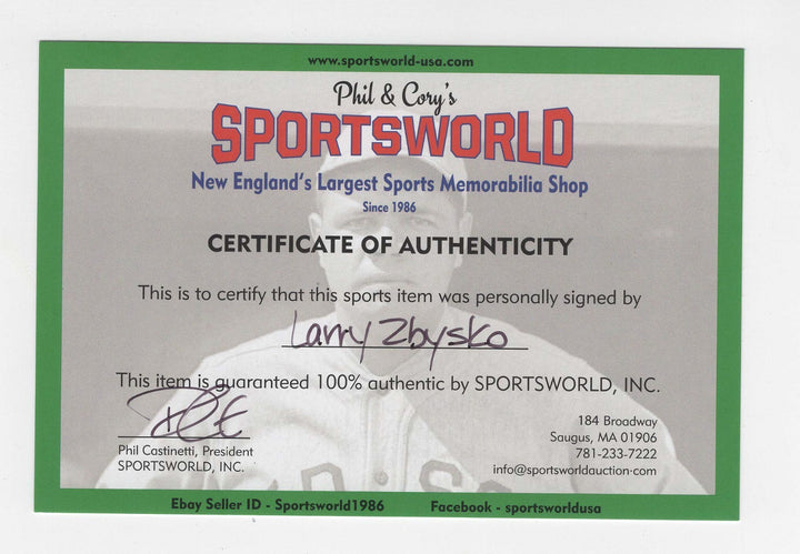 Larry Zbyszko AWA Autographed 8x10 Authentic Wrestling Photo COA