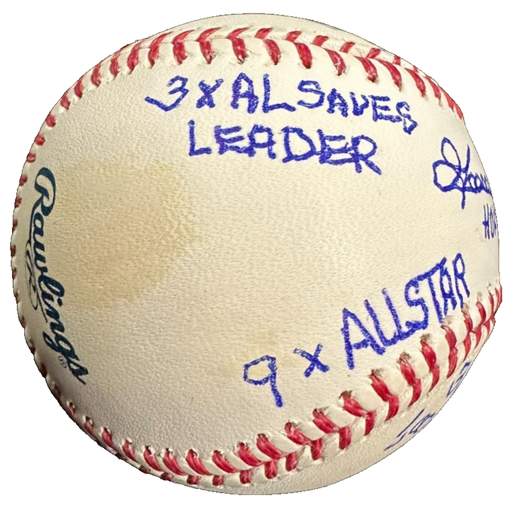 Goose Gossage Autographed Yankee Stadium Final Season 9x Stats Baseball