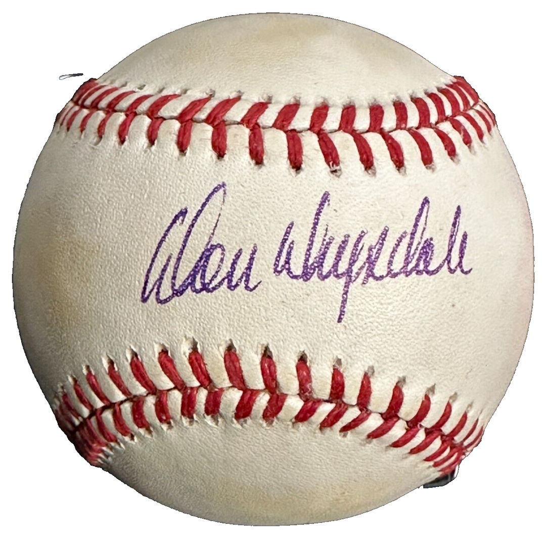 Don Drysdale Autographed Official National League Baseball HOF BAS Dodgers