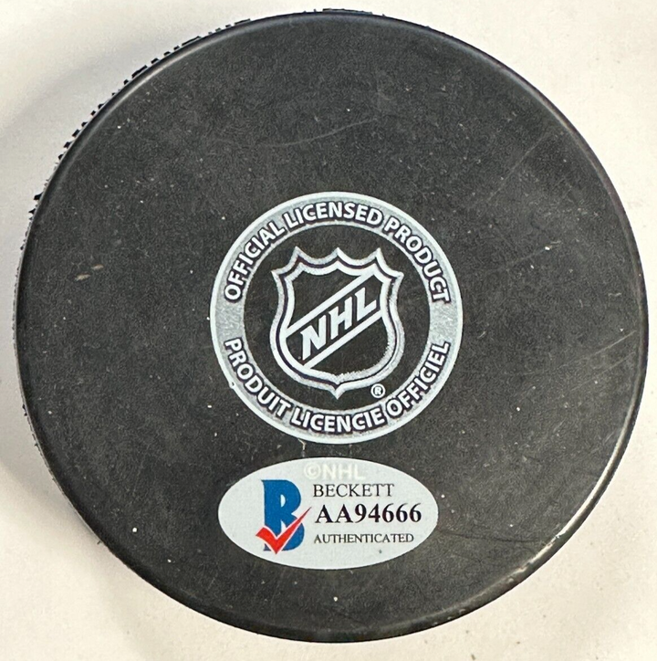 Ivan Boldirev Autographed Boston Bruins Hockey Puck BAS