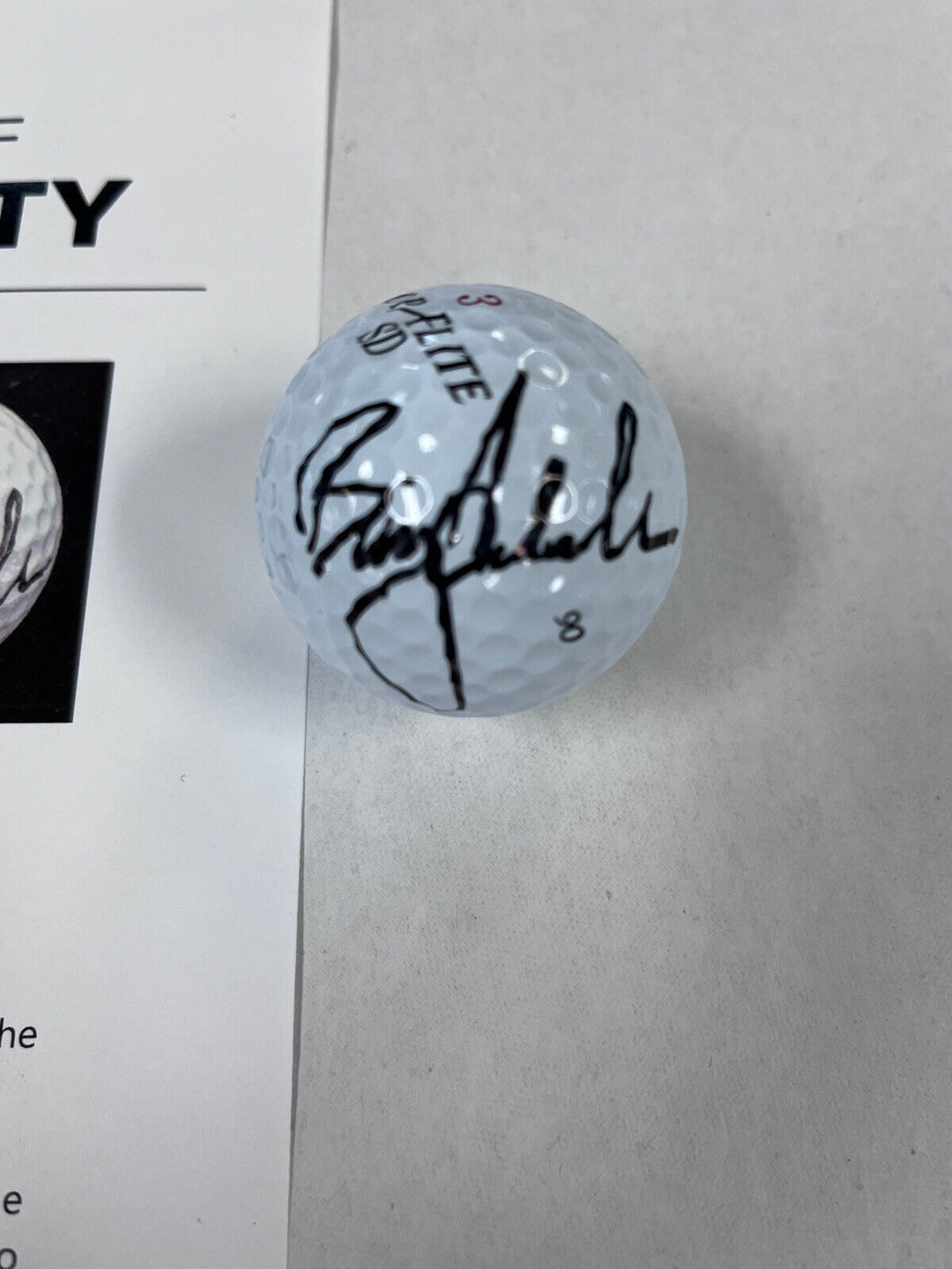 Billy Andrade Autographed Signed Golf Ball PGA W/Cube Beckett LOA
