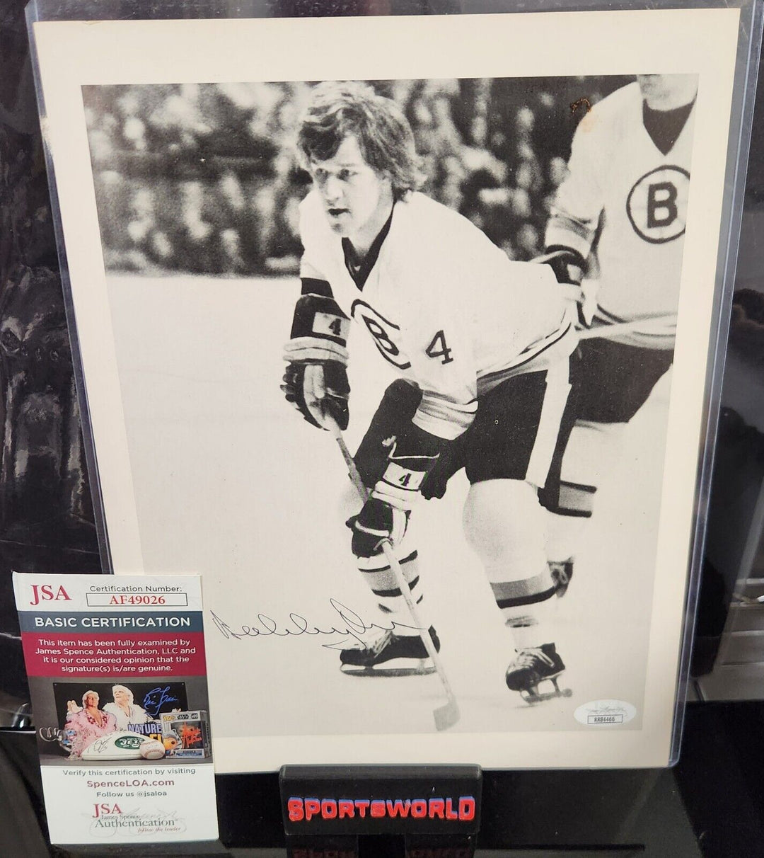 Vintage Bobby Orr Signed 8x10 Photo Boston Bruins HOF JSA COA