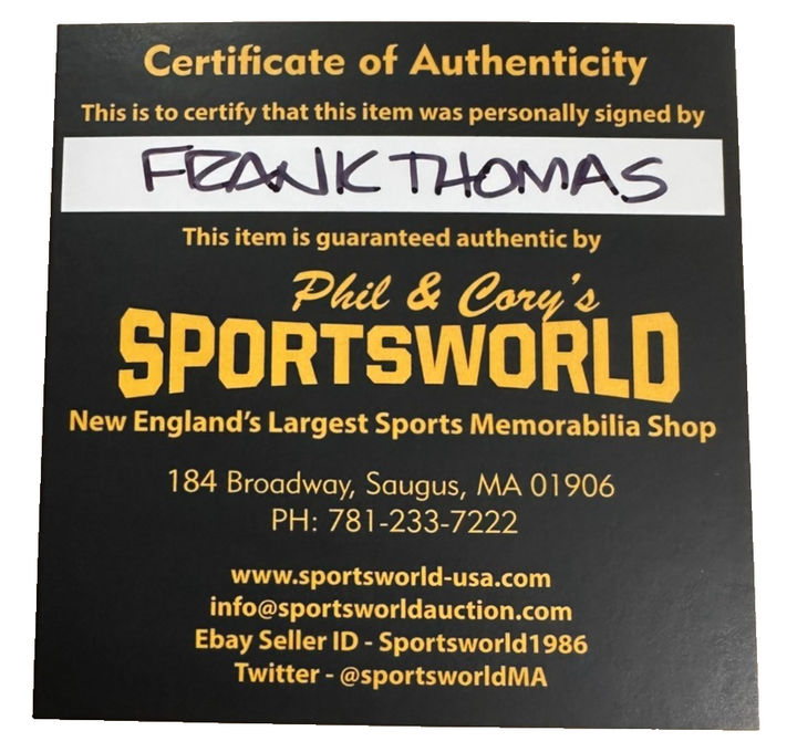Frank Thomas Autographed Official American League Baseball White Sox