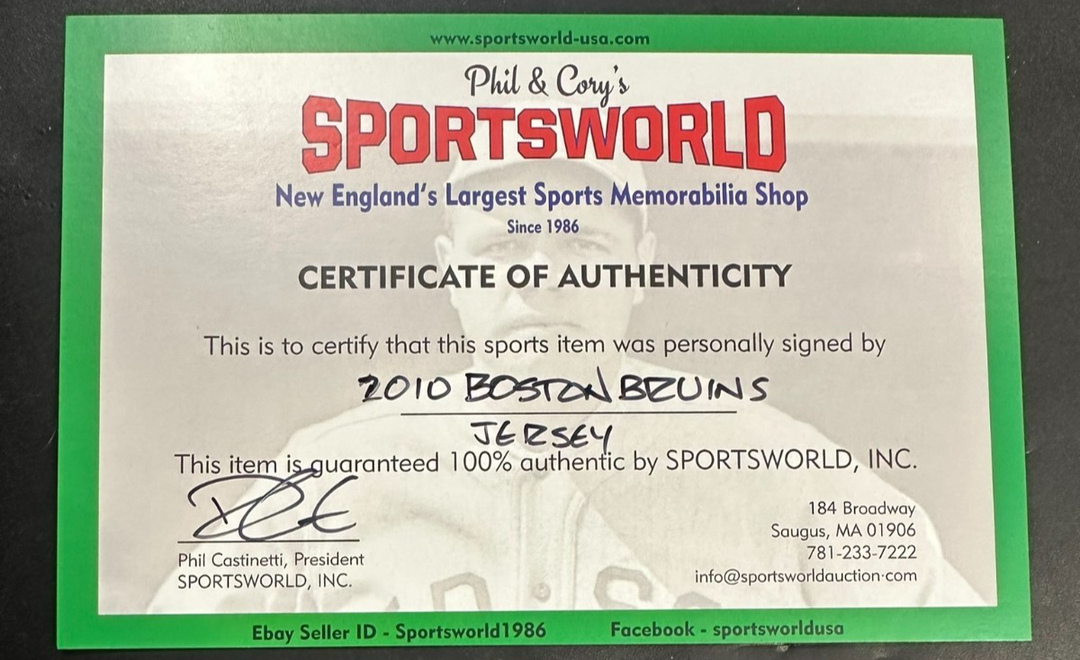 2010 Jaroslav Kudrna Bílí Tygři Liberec Vs Boston Bruins Game Worn Jersey Signed