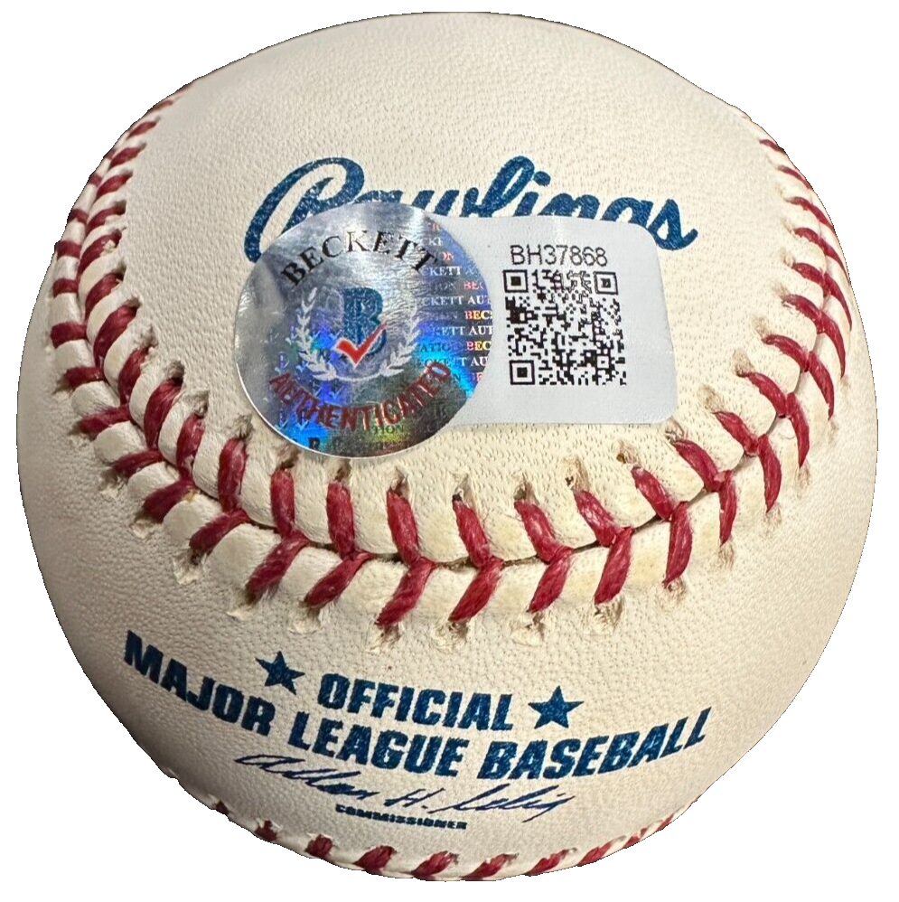 Whitey Ford Autographed Major League Baseball BAS HOF New York Yankees