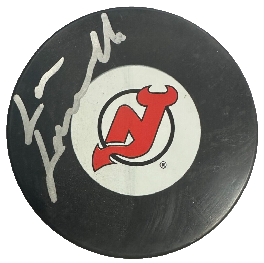 Lou Lamoriello Autographed New Jersey Devils Hockey Puck NHL