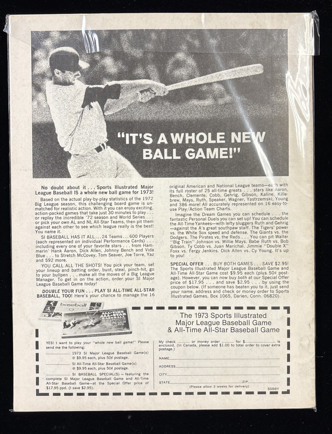 Street & Smiths Yearbook 1973 Baseball Johnny Bench