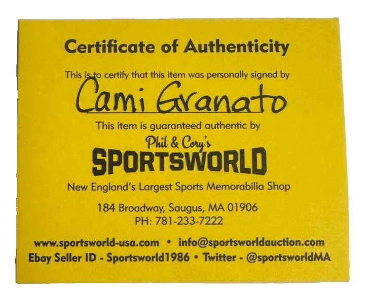 Cammi Granato Autographed 1999 Lester Patrick Award Acrylic Puck