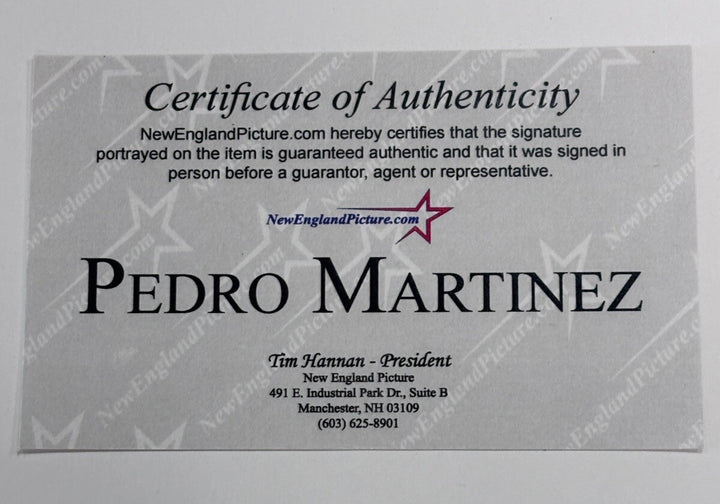 Pedro Martinez Signed Framed 2004 World Series 16x20 New England Pictures Boston