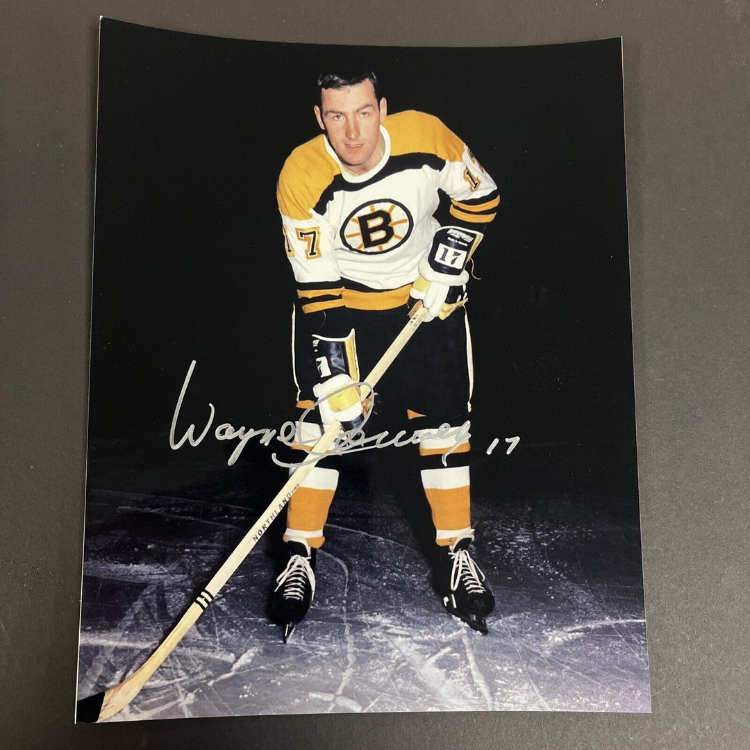 Wayne Connelly Signed 8x10 Boston Bruins Sportsworld