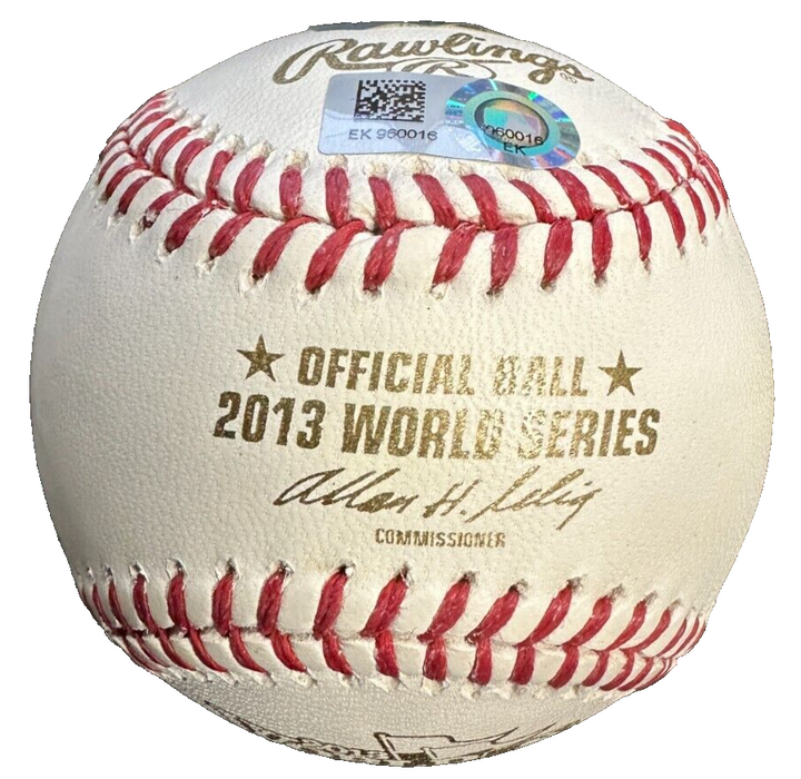 Koji Uehara & David Ross Autographed 2013 World Series Baseball MLB Holo