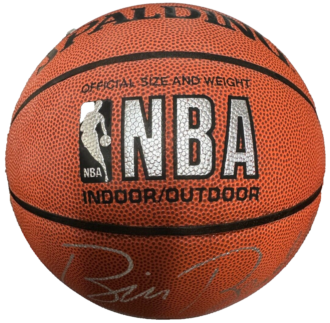 Bill Bradley Autographed Spalding Official NBA Basketball Knicks HOF