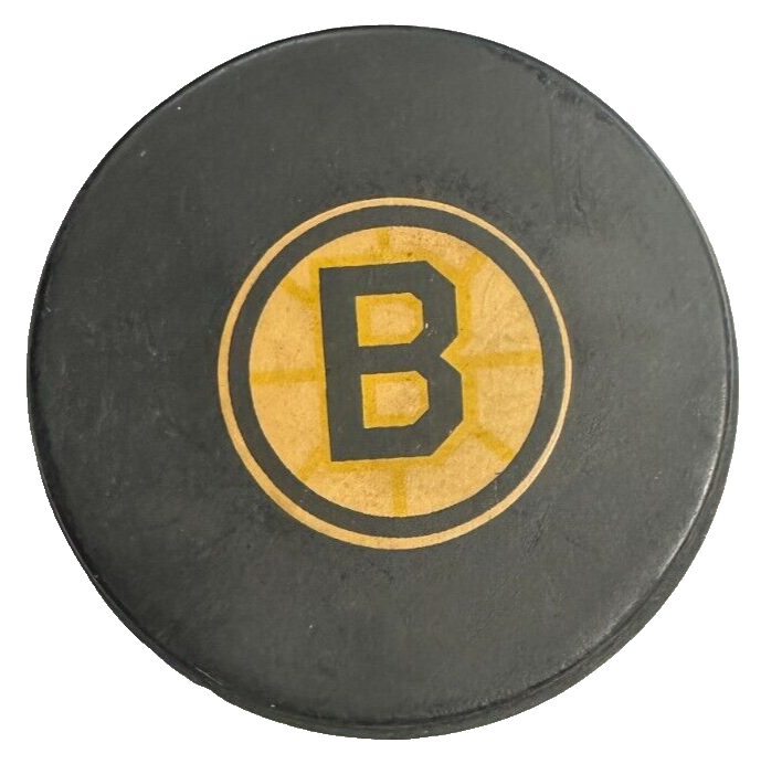 Vintage 1968-76 Boston Bruins Art Ross Converse Game Hockey Puck NHL