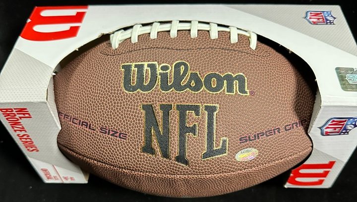Mel Renfo Autographed Wilson NFL Football W/ HOF 96 Cowboys