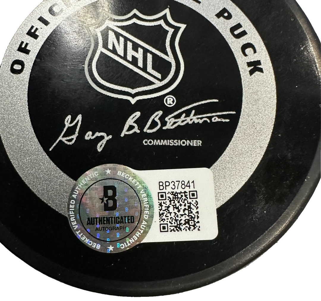 Ray Bourque Autographed 2001 NHL All-Star Game Official Game Puck BAS