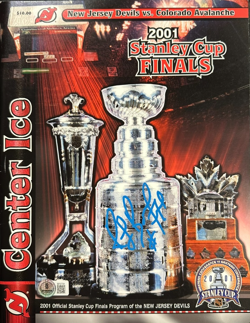 Ray Bourque Autographed 2001 Stanley Cup Finals Program Avalanche & Devils BAS