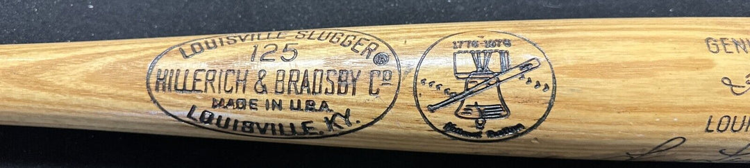 Fred Lynn Autographed 1976 Game Used Hillerich & Bradsby Bicentennial Bat