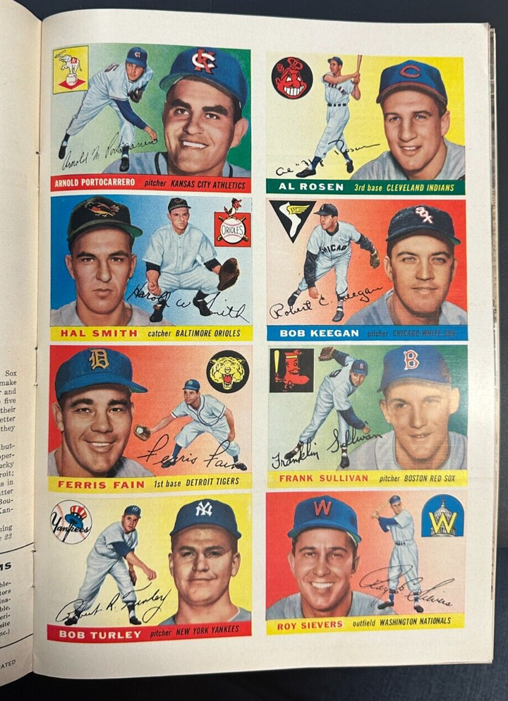 April 18, 1955 Sports Illustrated Al Rosen Cleveland Indians Baseball Cards Insi