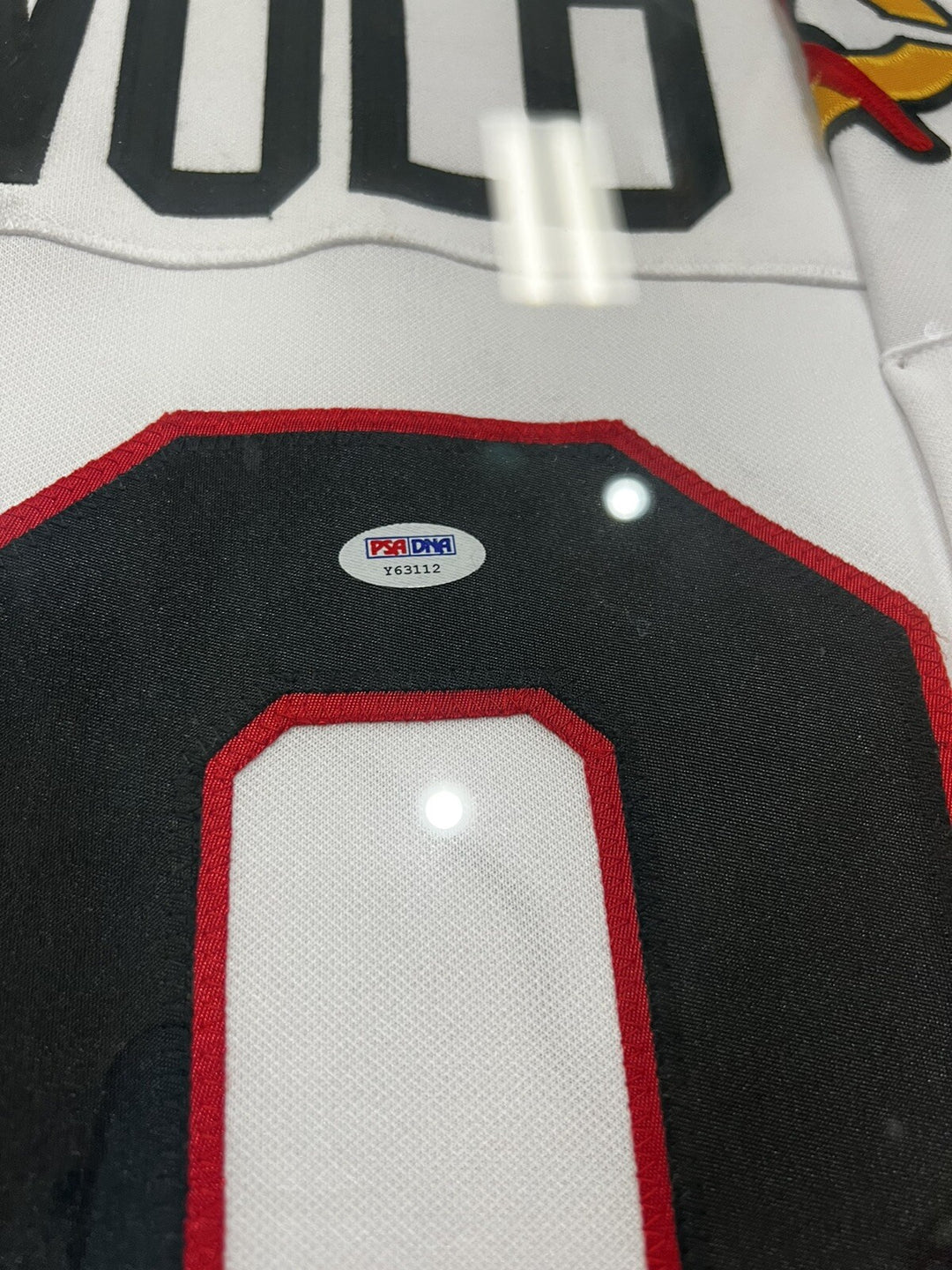 Chevy Chase Signed Clark Griswold Custom Blackhawks Jersey In Custom Frame COA