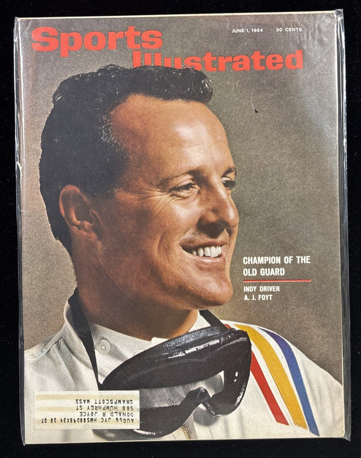 June 1, 1964 Sports Illustrated AJ Foyt First Cover Indy Driver