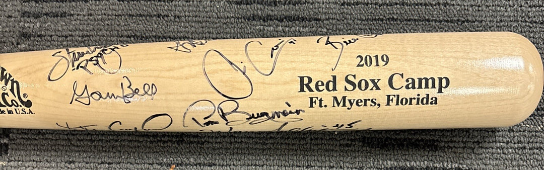 2019 Red Sox Fantasy Camp Signed Baseball Bat Campbell Barrett Lyons Bell Etc.