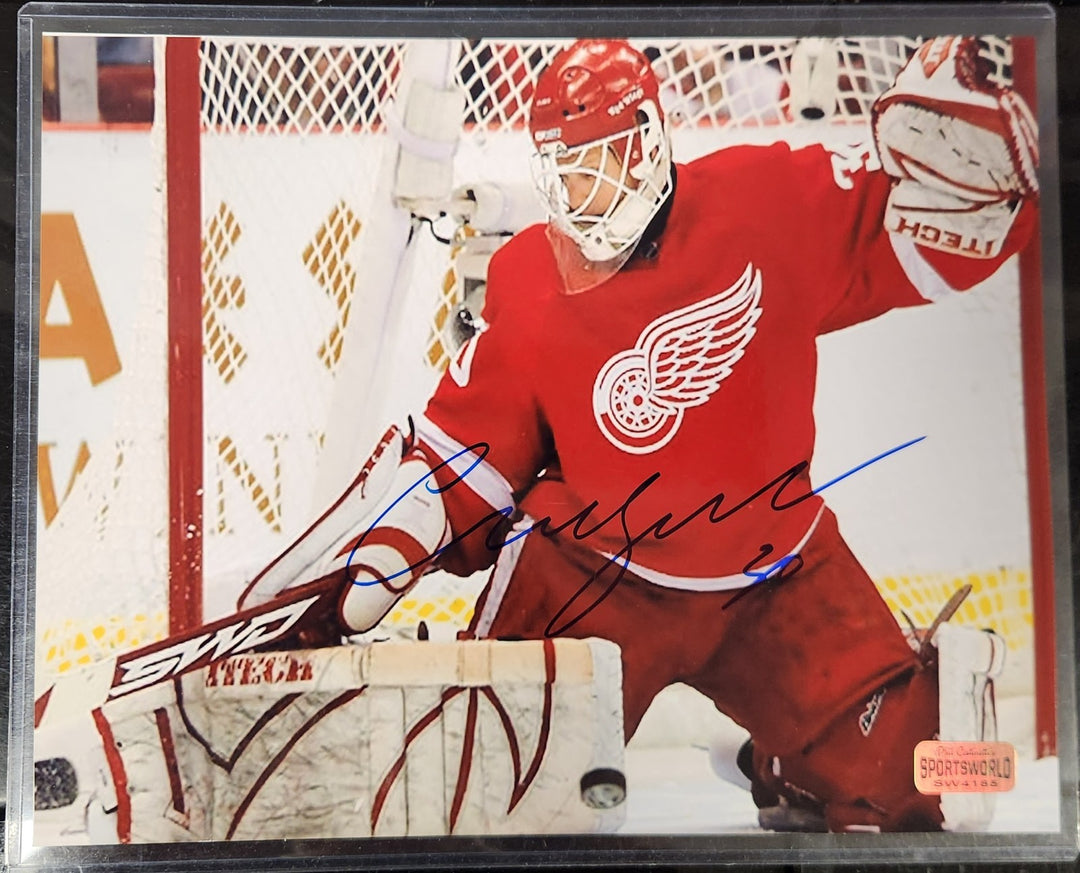 Chris Osgood Autographed 8x10 Photo Detroit Red Wings COA