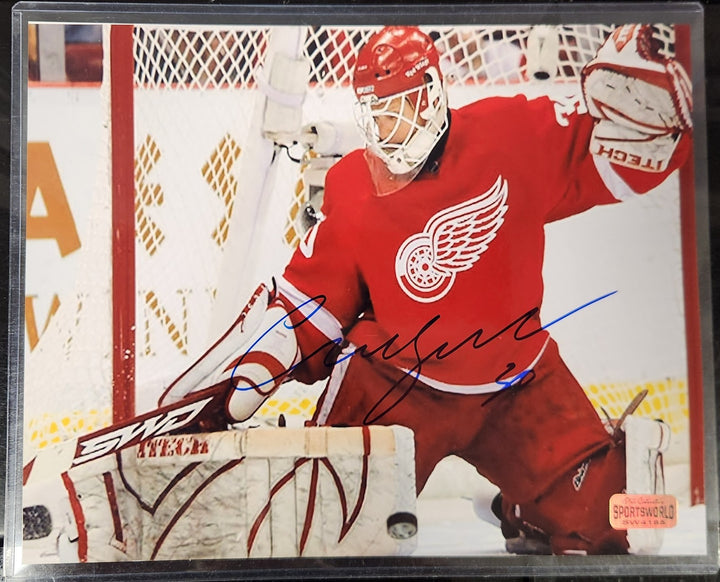 Chris Osgood Autographed 8x10 Photo Detroit Red Wings COA