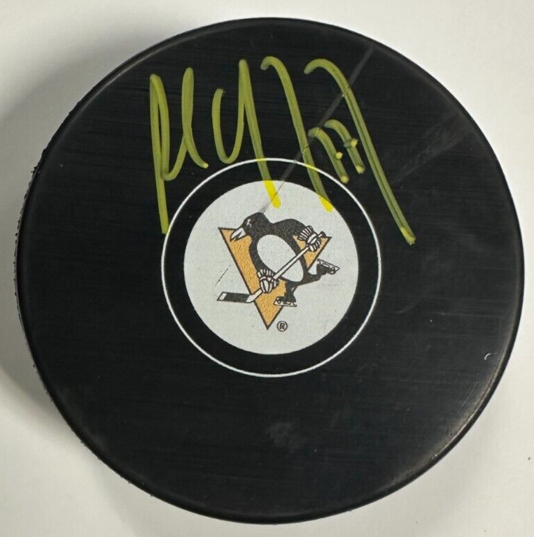 Paul Coffey Autographed Pittsburgh Penguins Hockey Puck JSA HOF