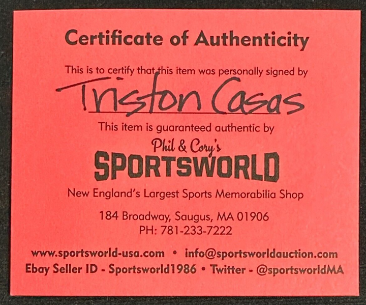 Triston Casas Autographed Official Major League Baseball W/ 2018 1st Round Pick