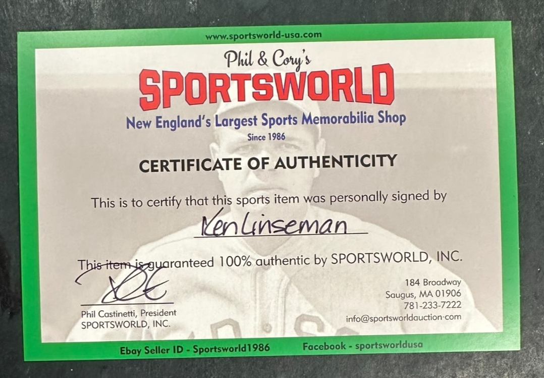Ken Linesman Autographed 1988 Bruins Black Gold & Glory VHS Movie Case
