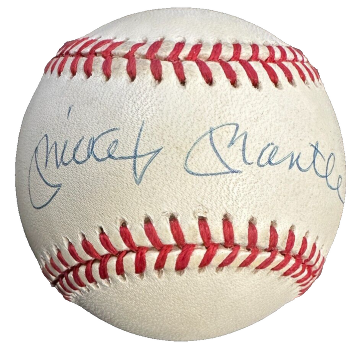 Mickey Mantle Autographed American League Baseball UDA Snow White