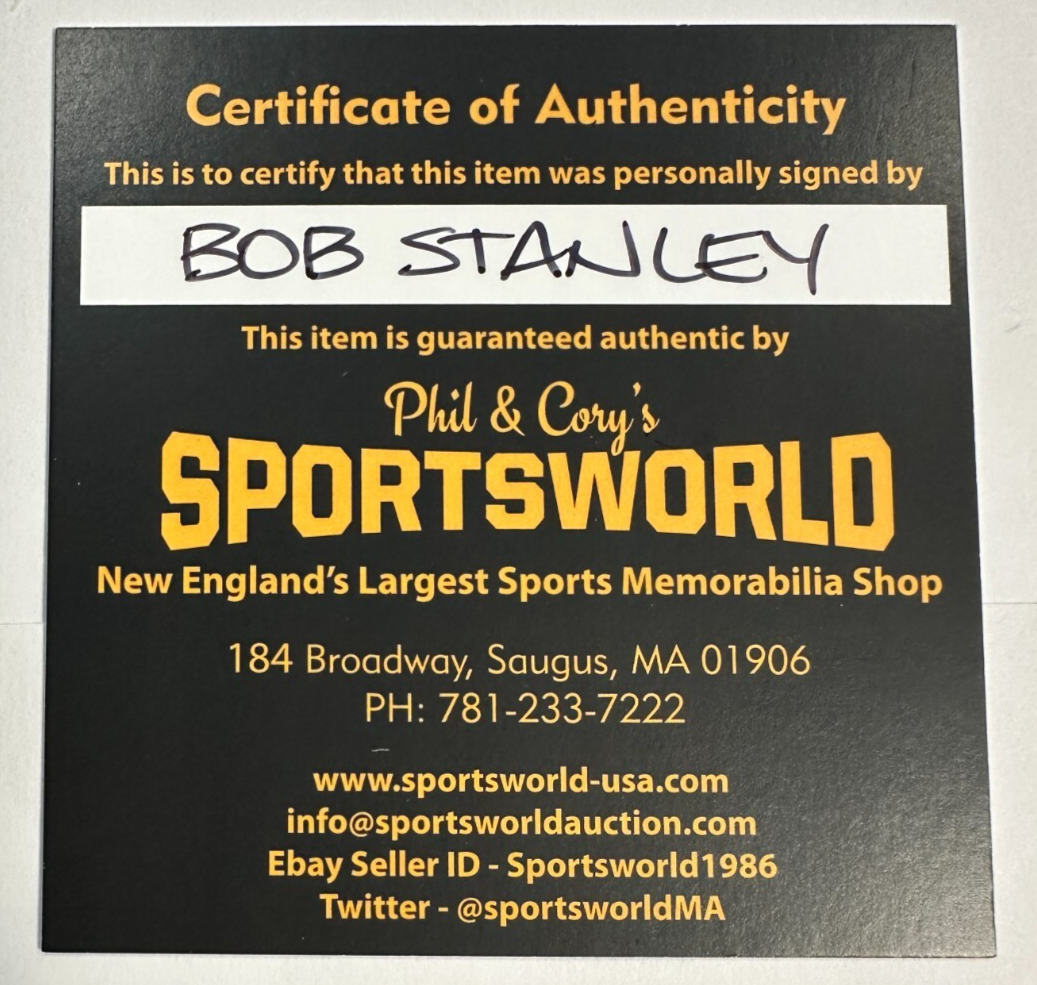 Bob Stanley Autographed Fenway Park 100th Anniversary Baseball Red Sox