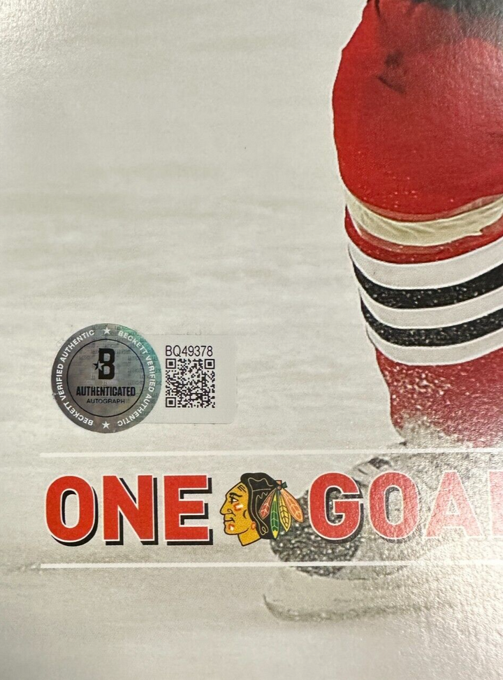 Jonathan Toews Autographed Chicago Blackhawks 8x10 Photo BAS +