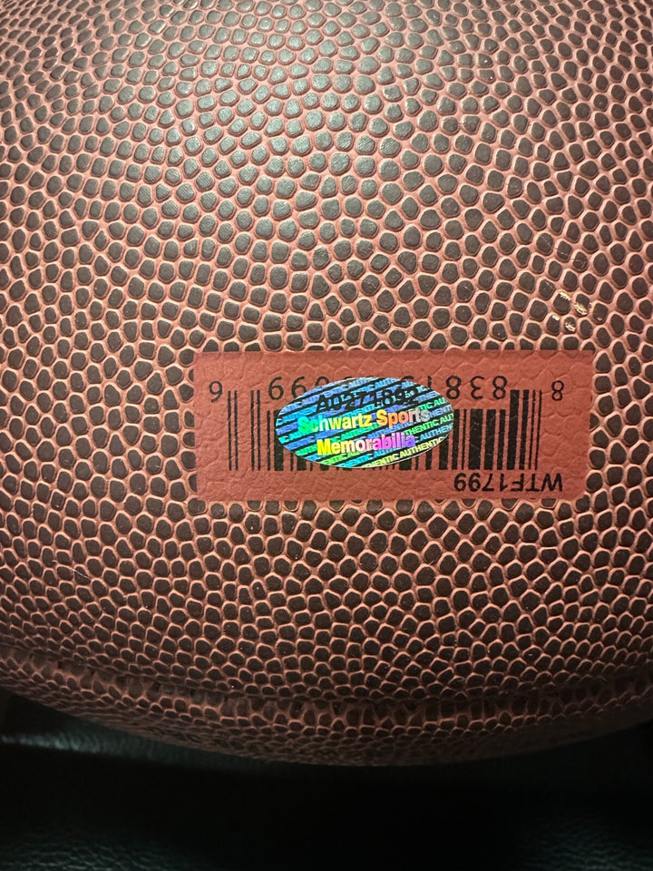 Jackie Slater Autographed Wilson NFL Football W/ HOF 01 Rams