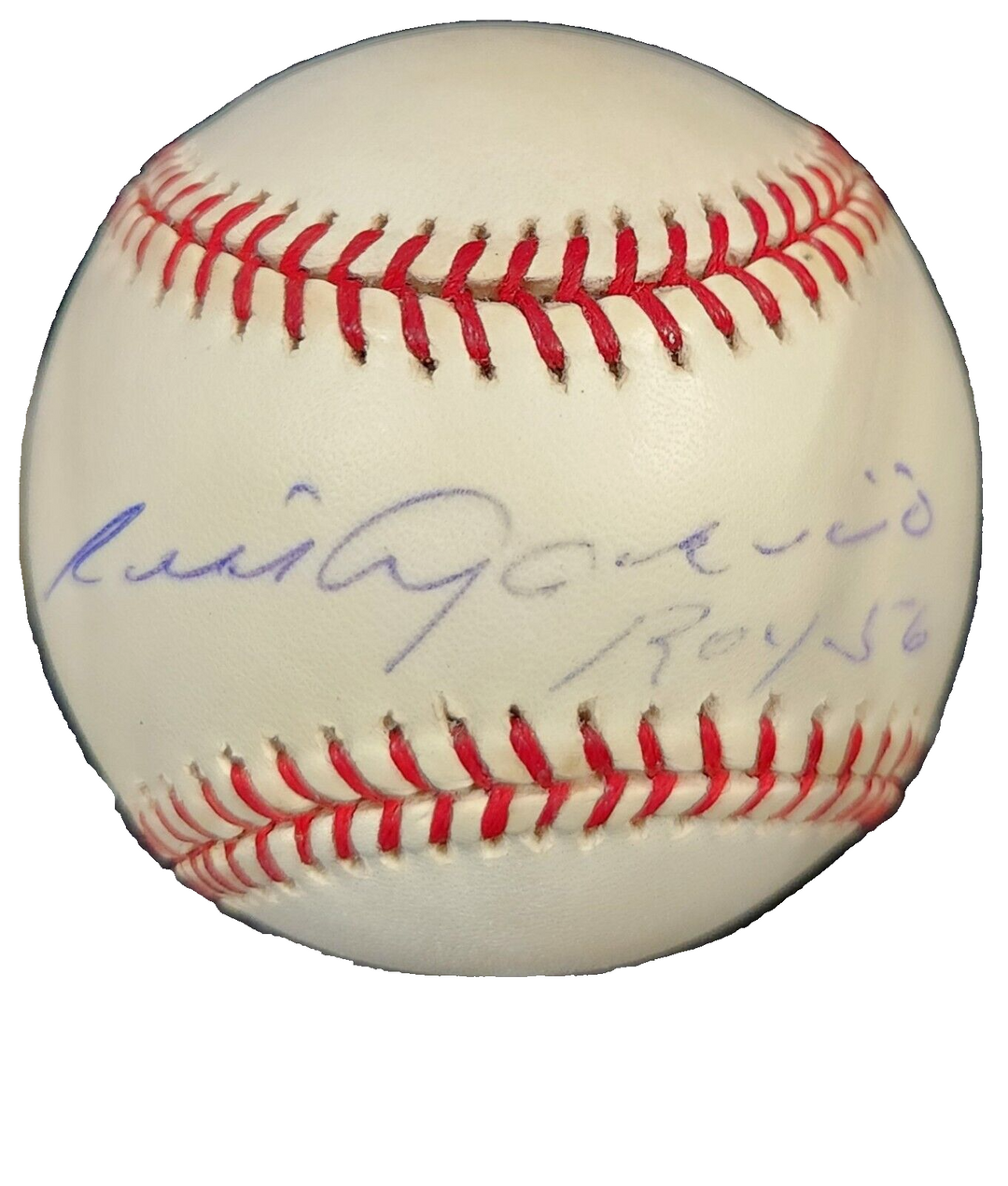 Luis Aparicio Autographed OAL Baseball W/ ROY 56 Insc White Sox Orioles