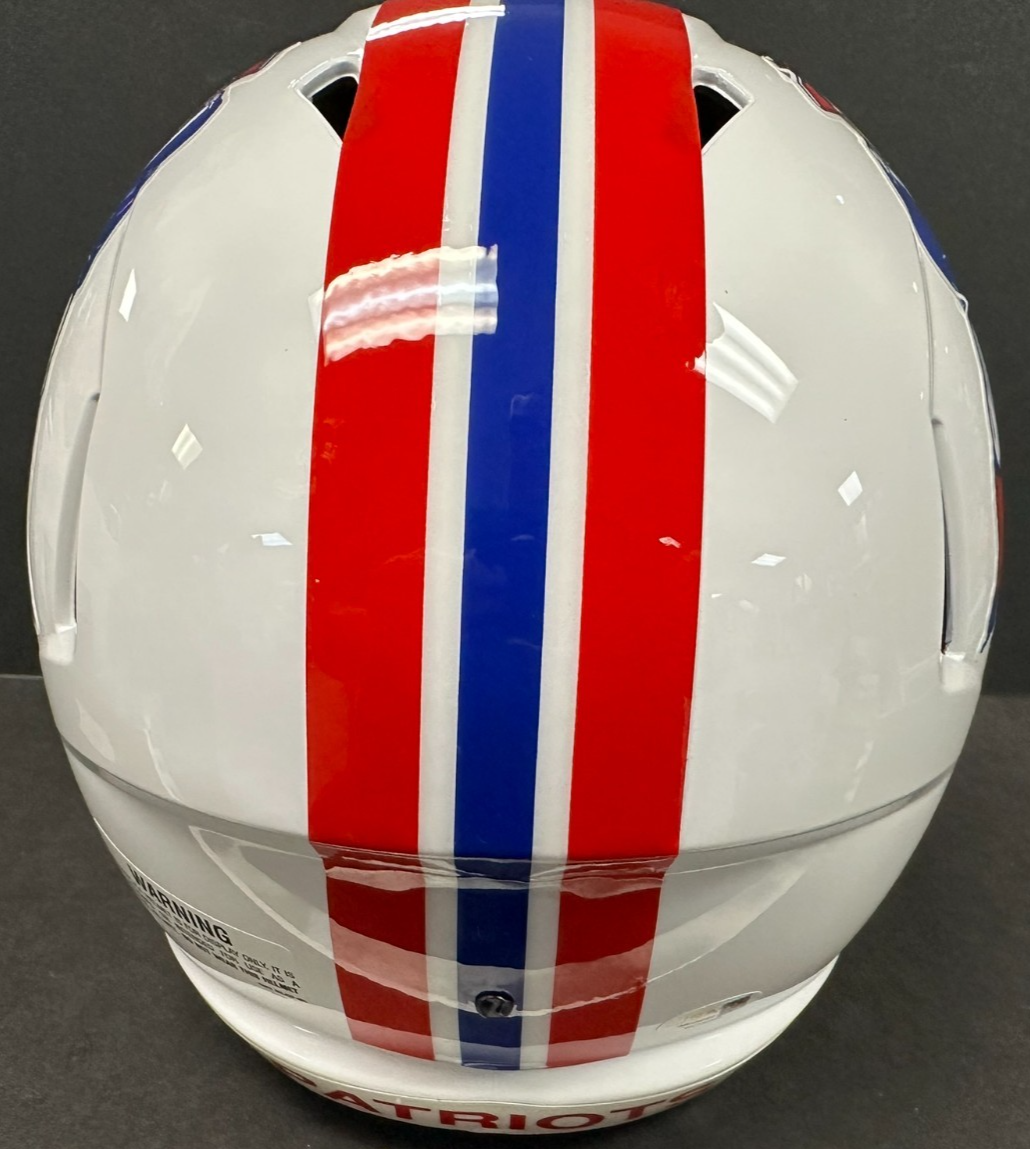 Will Campbell Autographed New England Patriots Full Size Replica Helmet JSA