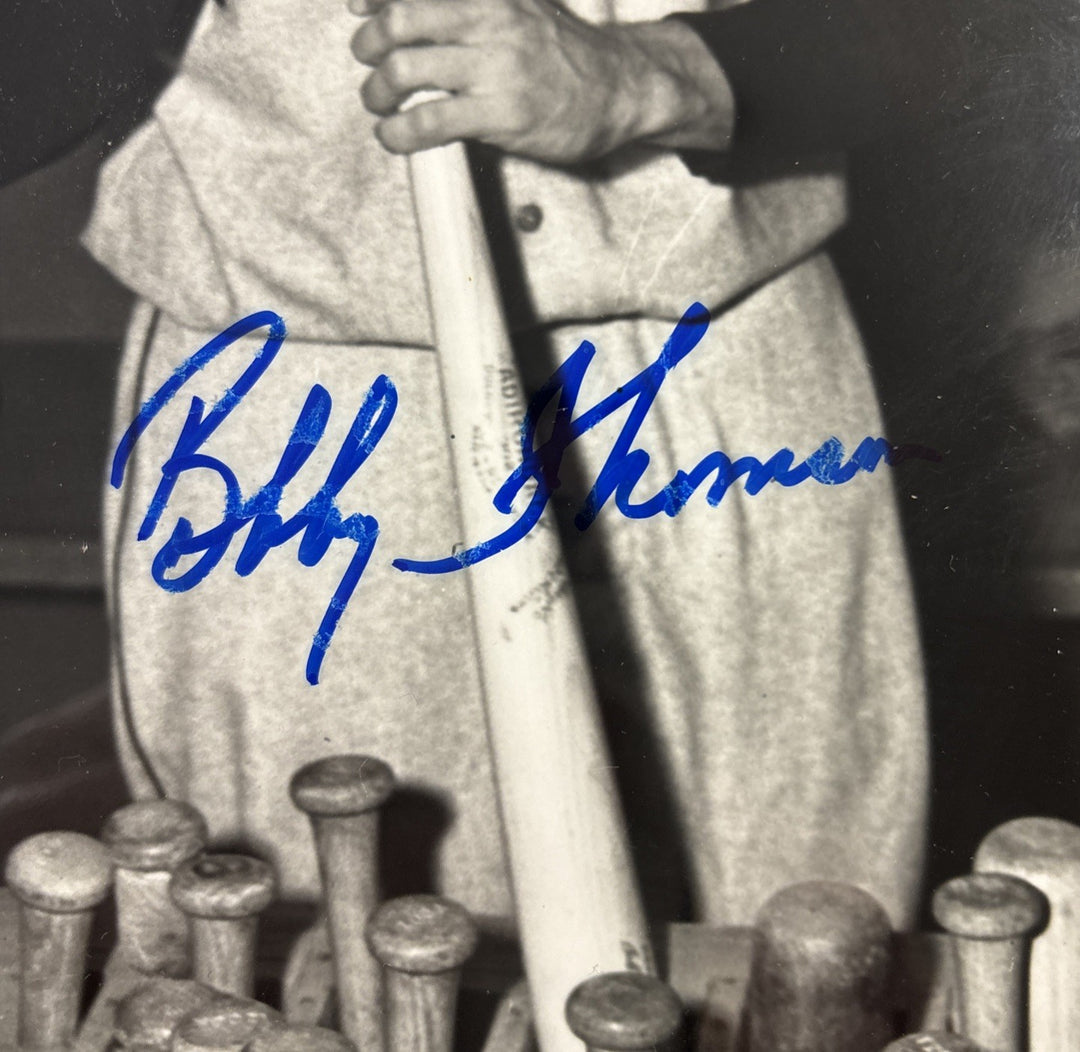 Bobby Thomson New York Yankees October 3rd 1951 Framed Signed Photo 16x13 COA