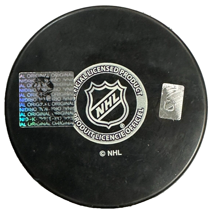 Billy Smith Autographed New York Islanders Hockey Puck HOF NHL