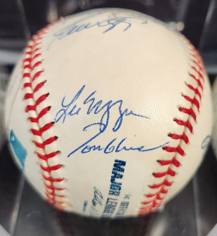 2000 Atlanta Braves Signed MLB Baseball Glavine Cox DeRosa Galarraga Ect. COA