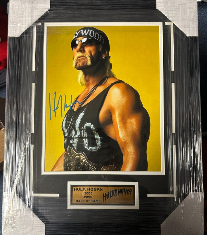 Framed Hollywood Hulk Hogan Autographed NWO 11x14 Photo WCW BAS