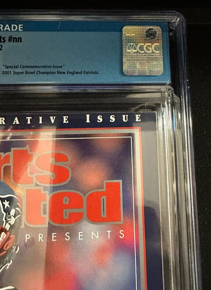 2002 Sports Illustrated Tom Brady Newsstand Issue CGC 8.5 Rookie Season